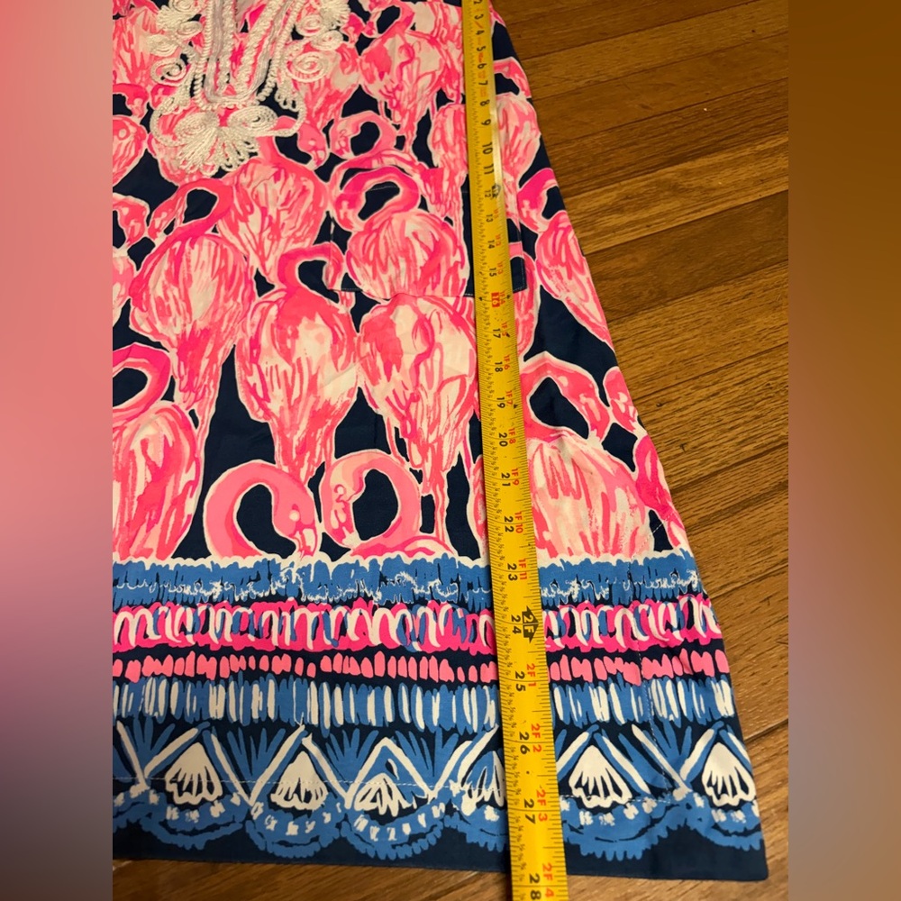 Elegant Pink and Blue Swim Cover-Up - Picture 6 of 8